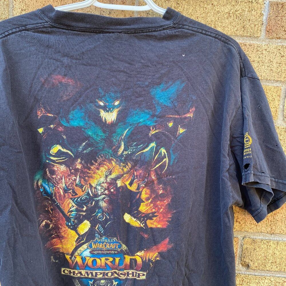 Vintage RARE World of Warcraft Championships Competitor T Shirt XL Size US L / EU 52-54 / 3 - 1 Thumbnail