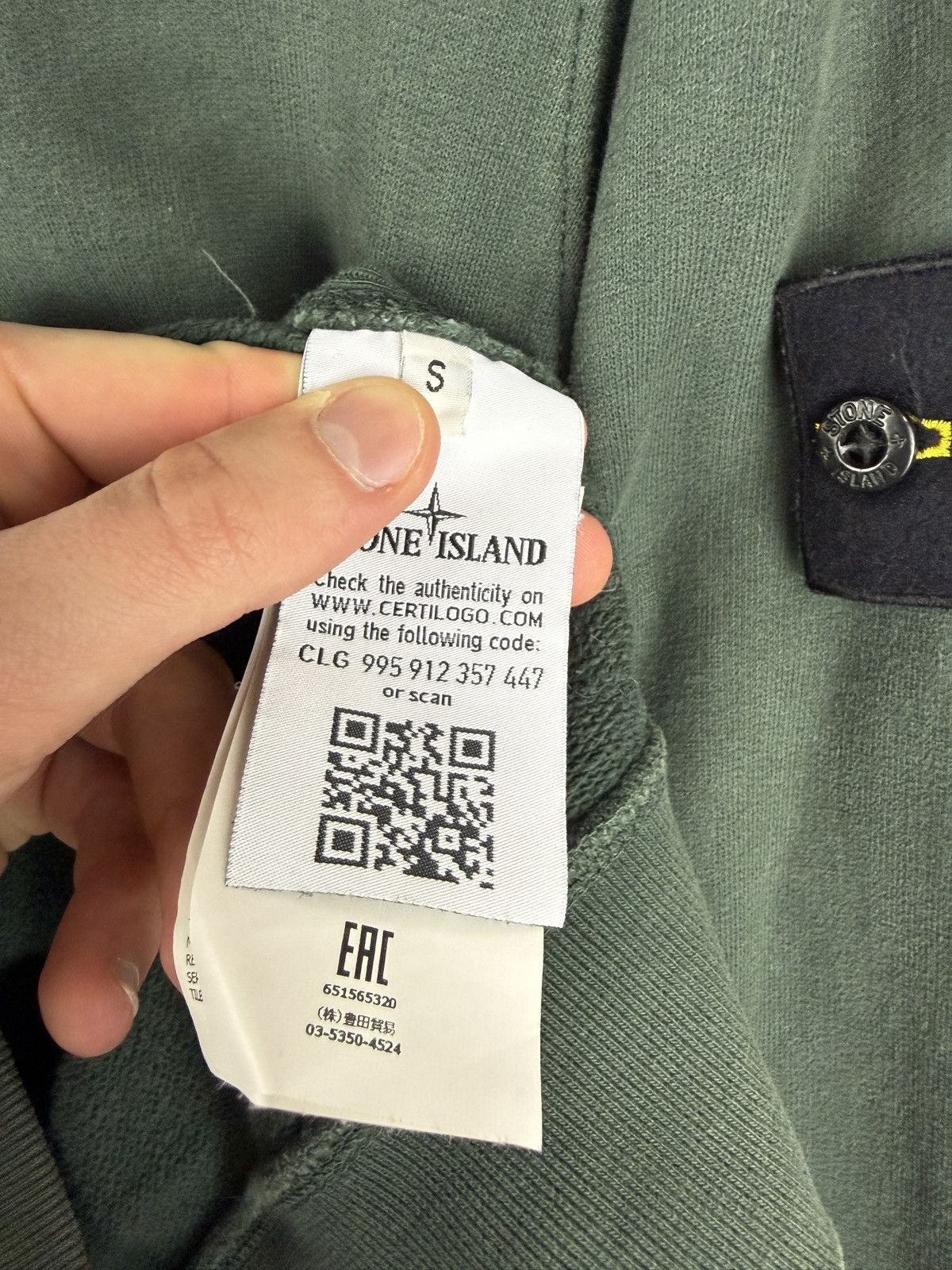 Stone Island Green Stone Island sweatshirt Size US S / EU 44-46 / 1 - 7 Thumbnail