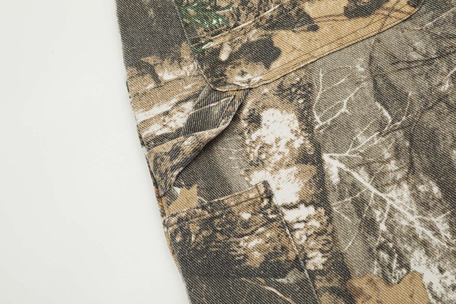 Japanese Brand × Vintage Camouflage Denim Short Vintage Size US 33 - 6 Thumbnail