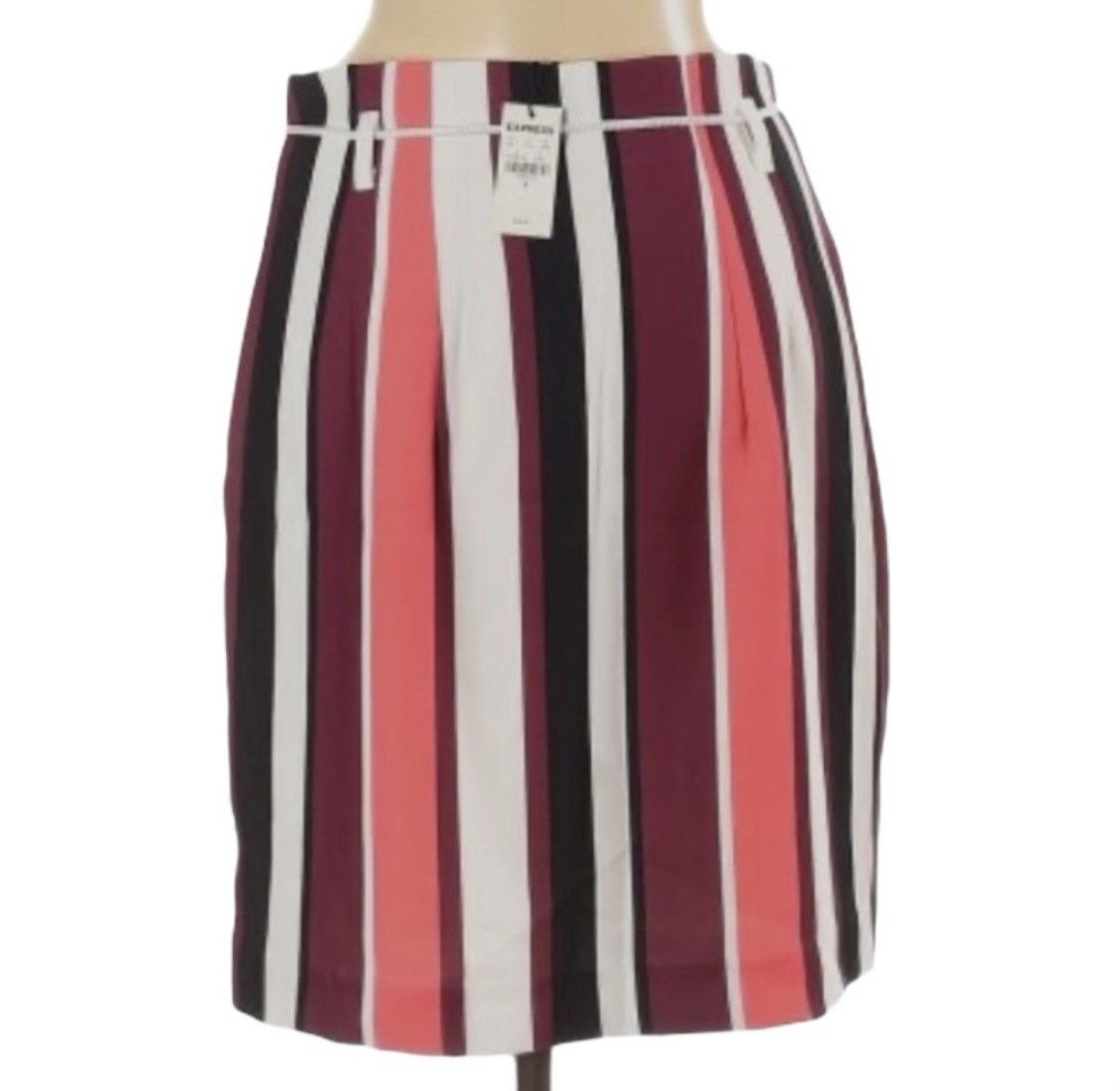Express EXPRESS STRIPED MINI SKIRT Size 30" / US 8 / IT 44 - 4 Thumbnail