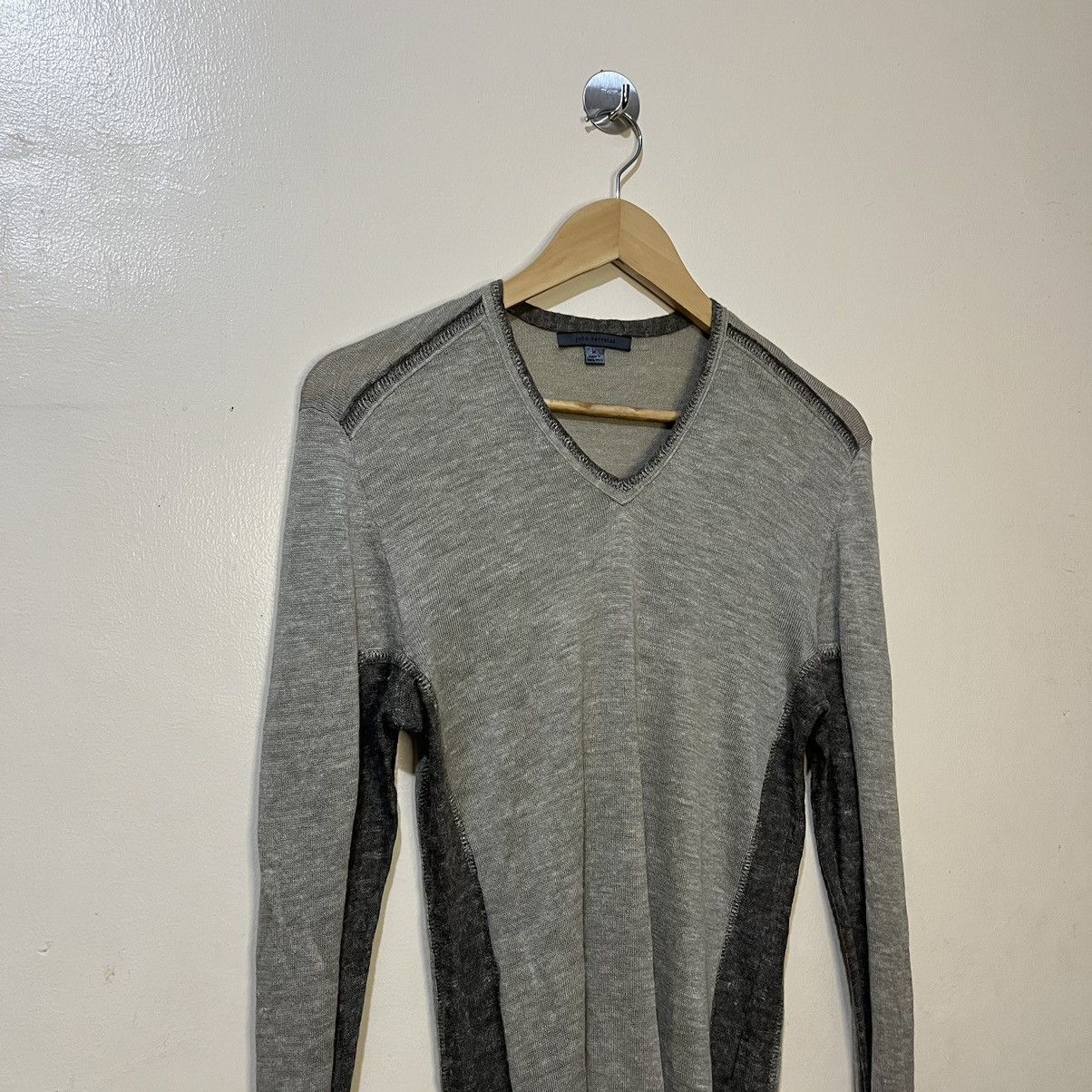 John Varvatos John Varvatos Silk Knitted Sweater Long Sleeve Size US M / EU 48-50 / 2 - 2 Thumbnail