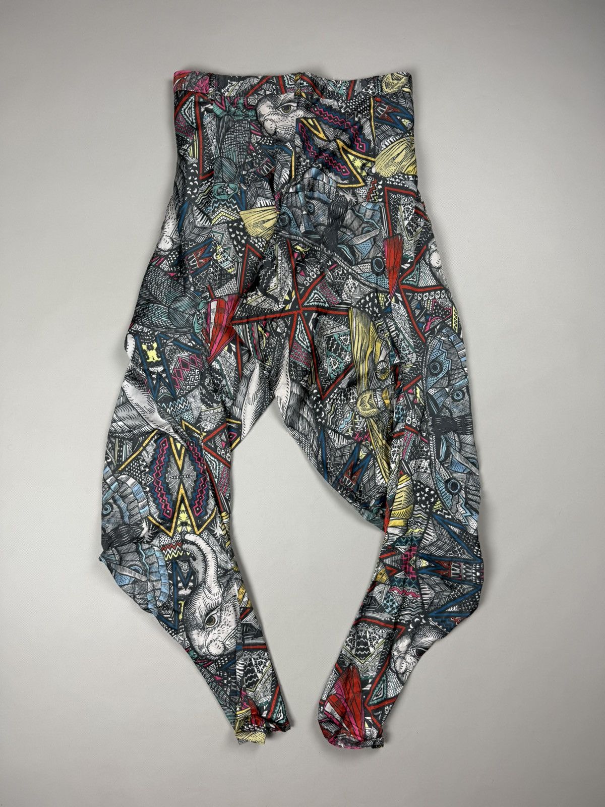 V AVE SHOE REPAIR V Ave Shoe Repair Avantgarde Abstract Pattern Pants Trousers Size 25" / US 0 / IT 36 - 15 Thumbnail