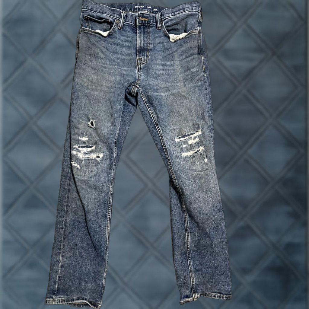 Old Navy Old Navy Jeans Slim Built In Flex Size 32x30 Mens Mid Rise Medium Wash Blue Size US 32 / EU 48 - 1 Thumbnail