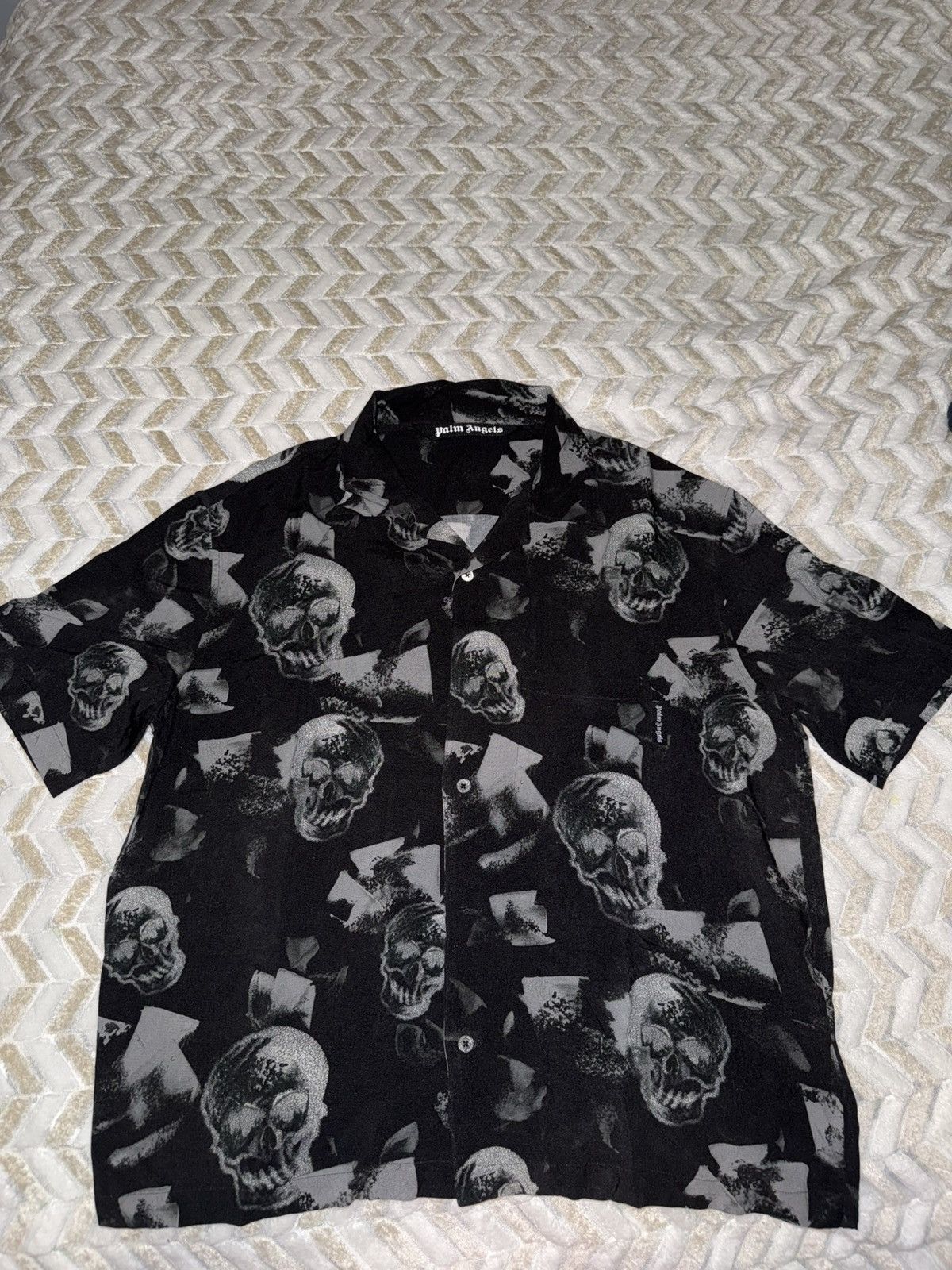 Palm Angels Palm Angels Skull Bowling Shirt Size US M / EU 48-50 / 2 - 1 Thumbnail