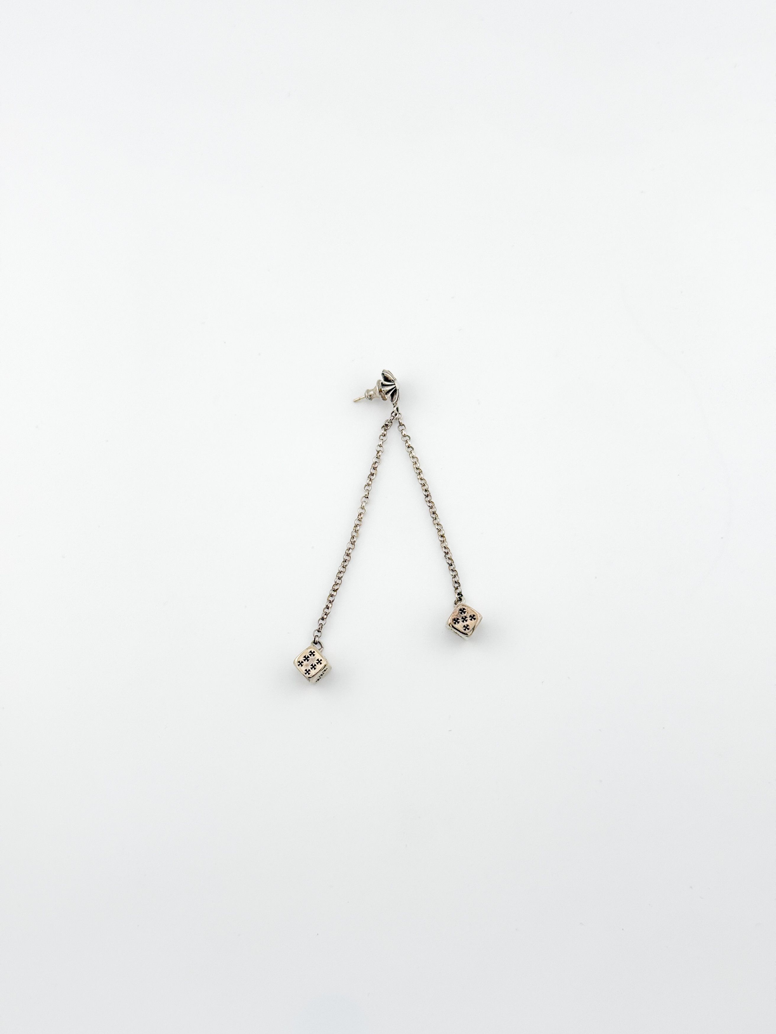 Chrome Hearts RARE! CHROME HEARTS CH Plus Post Dice Left Side Earring Size ONE SIZE - 1 Thumbnail