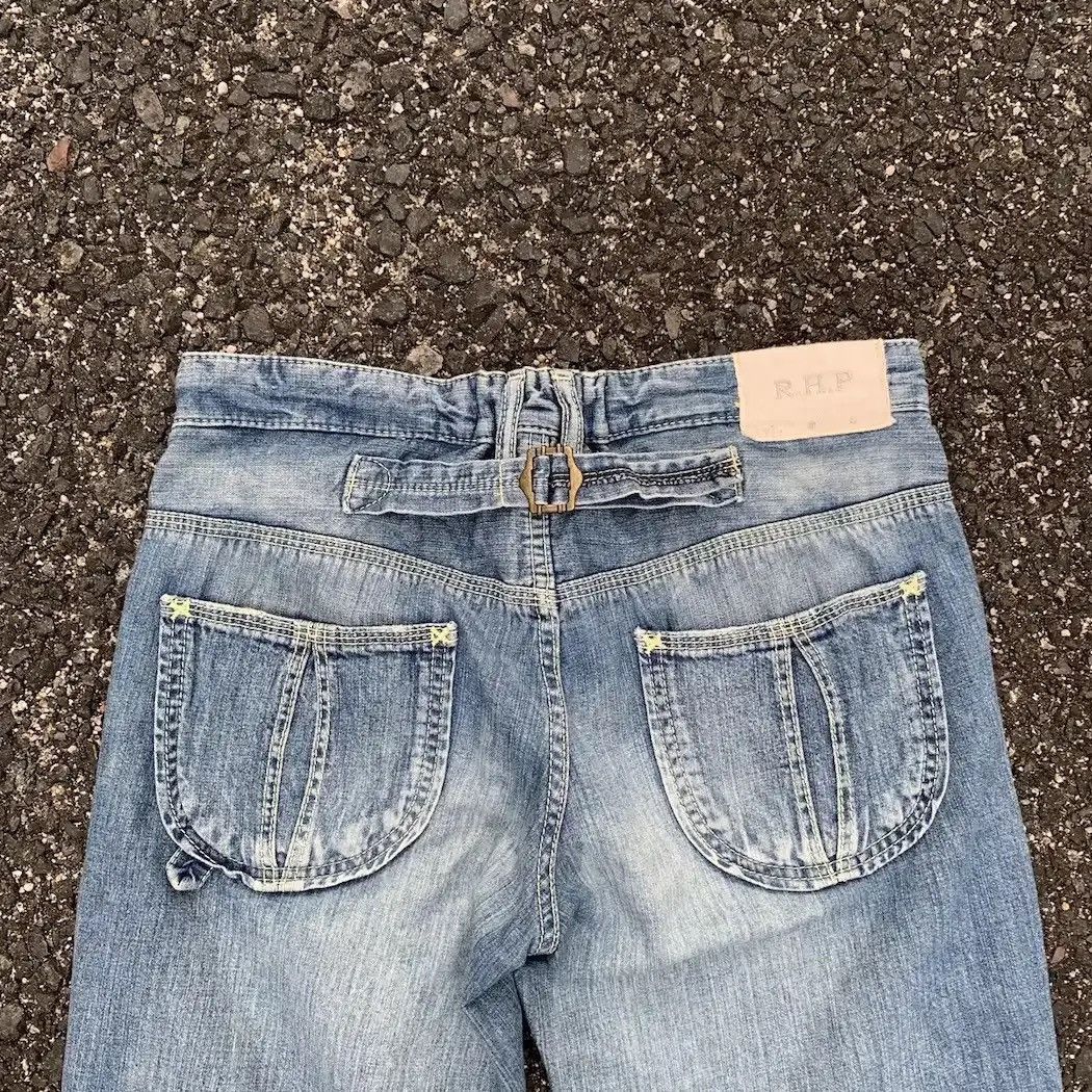 Buckle Black R.H.P Jeans Flare/Bootcut 30x30 Denim Faded Cinch Back Pants Size US 30 / EU 46 - 8 Thumbnail