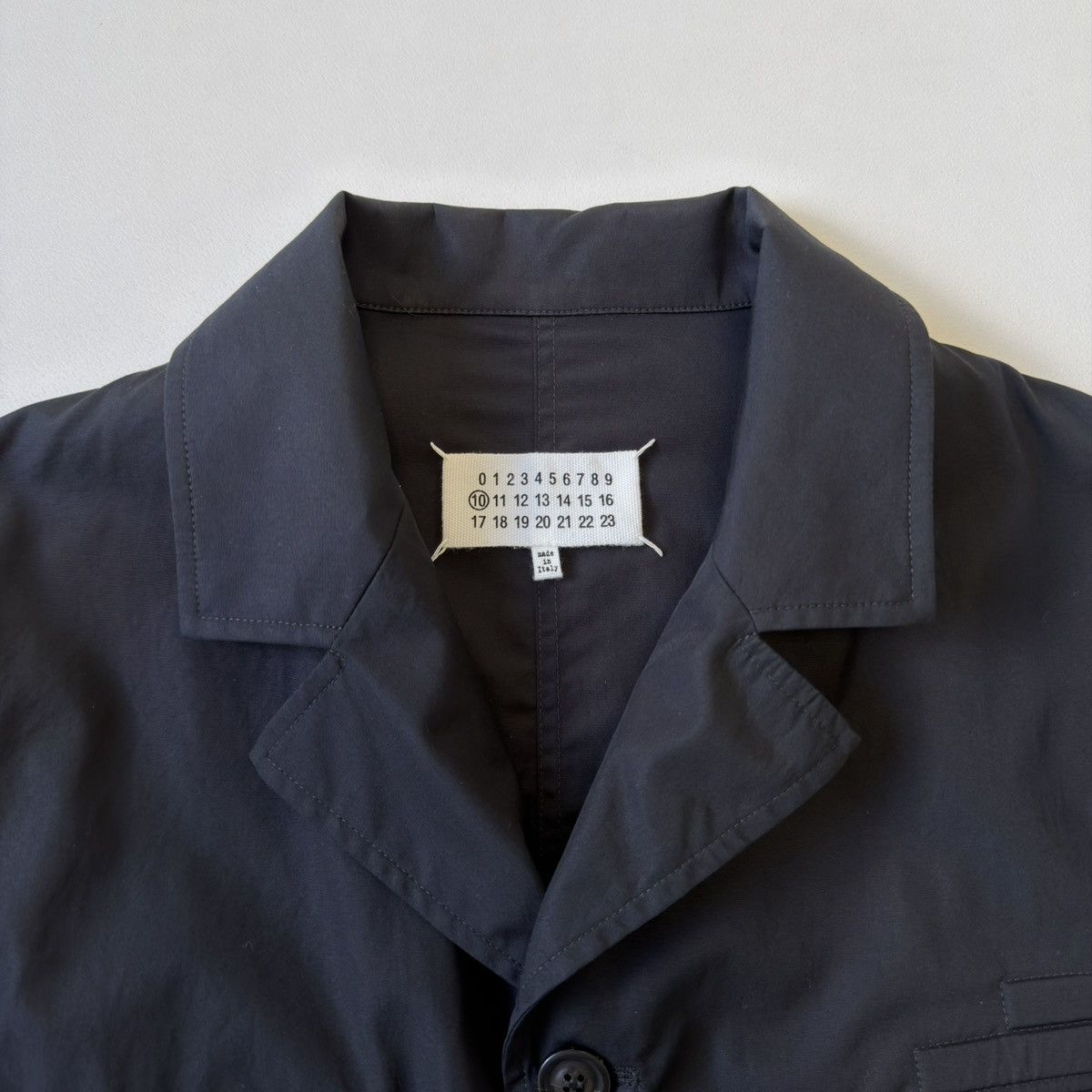 Maison Margiela S/S 19 Black Cotton Military Patch Over Shirt Size US M / EU 48-50 / 2 - 4 Thumbnail