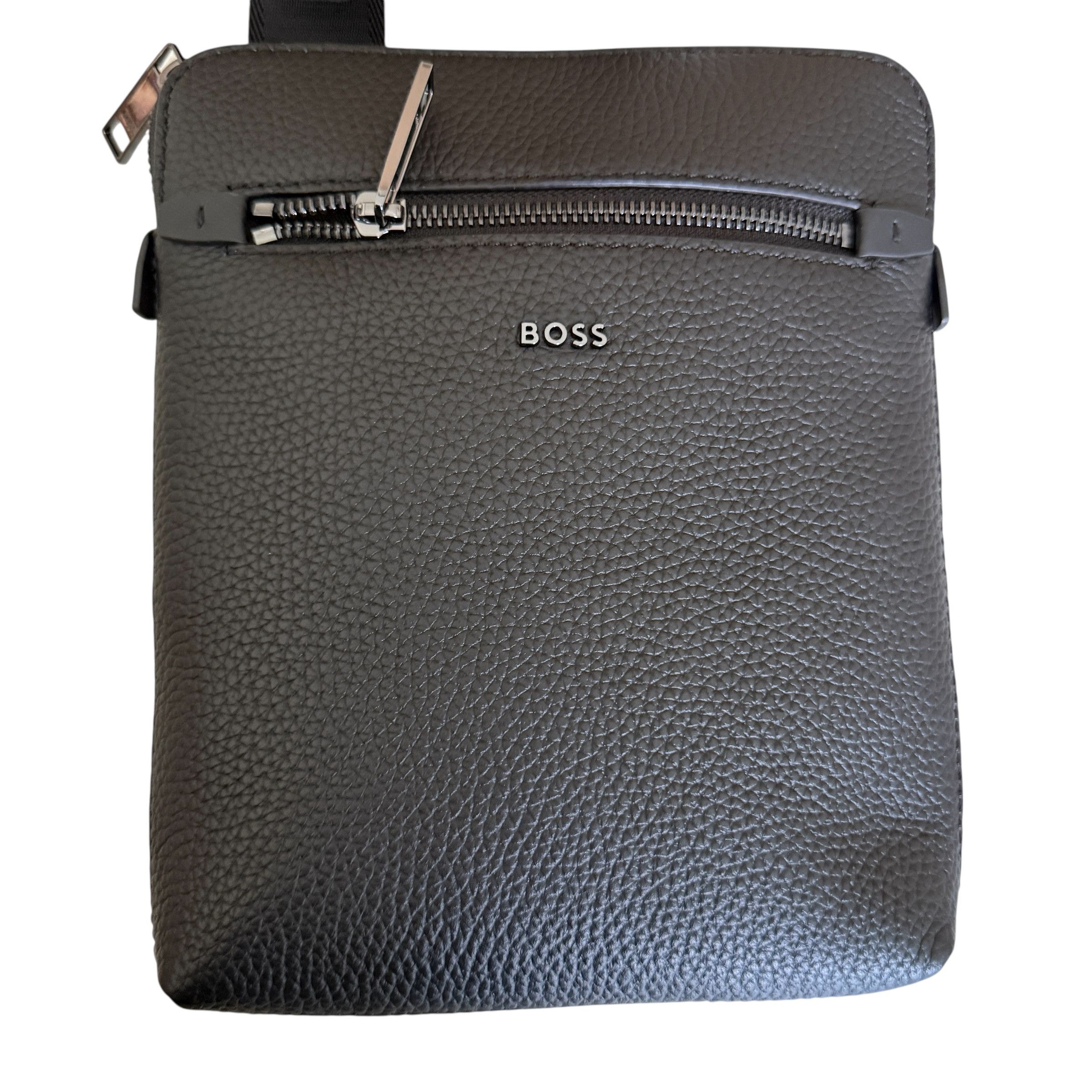Hugo Boss HUGO BOSS Morval_S All Leather Zip Env_O Bag 50517985 Black Size ONE SIZE - 16 Thumbnail
