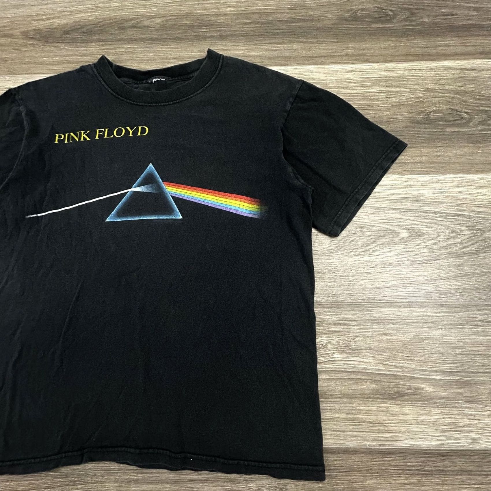 Fruit Of The Loom VINTAGE Pink Floyd Shirt Mens Small Black Dark Side Of The Moon 1999 Made in USA Size US S / EU 44-46 / 1 - 4 Thumbnail