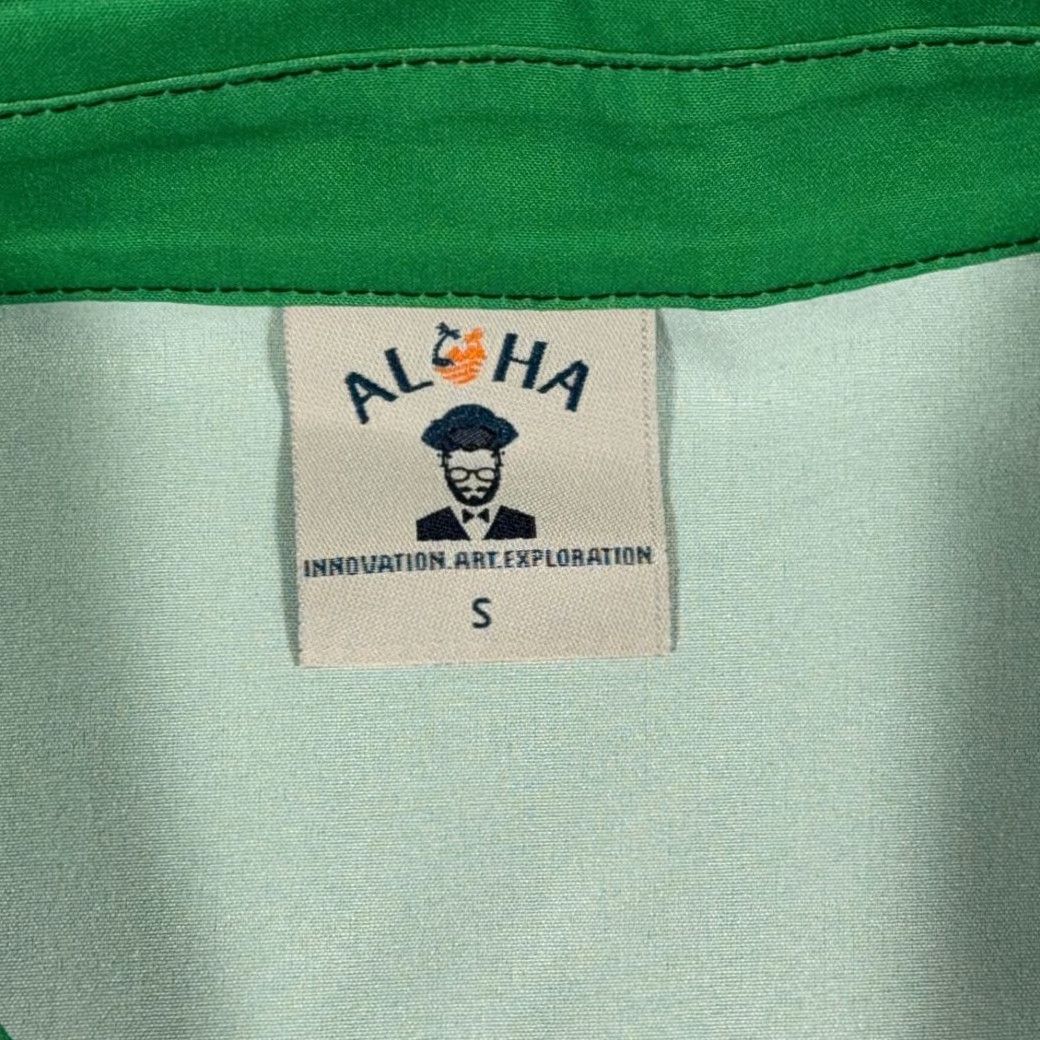 ALOHAS St Patricks Day Shirt Adult SMALL Green Aloha Hawaiian Leprechaun Holiday Shirt Size US S / EU 44-46 / 1 - 5 Thumbnail