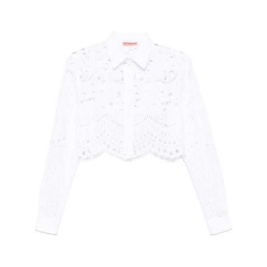 Ermanno Scervino ERMANNO SCERVINO Women Shirts D464K611RXT 10601 WHITE Size M / US 6-8 / IT 42-44 - 1 Thumbnail