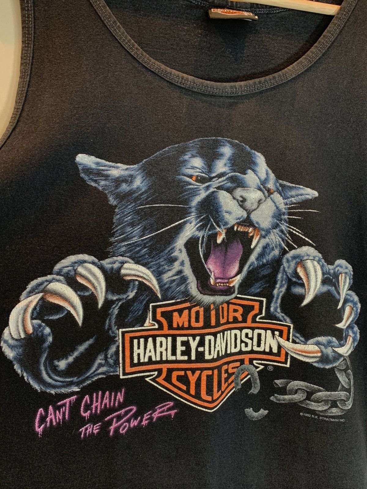 Harley Davidson *RARE* Vintage 1992 Harley Davidson Panther Los Angeles Tank Size US L / EU 52-54 / 3 - 3 Thumbnail