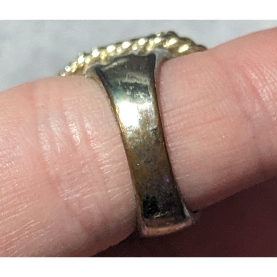 Other Champagne Gemmed Glam Gold Tone Statement Ring Size 7 Size ONE SIZE - 14 Thumbnail