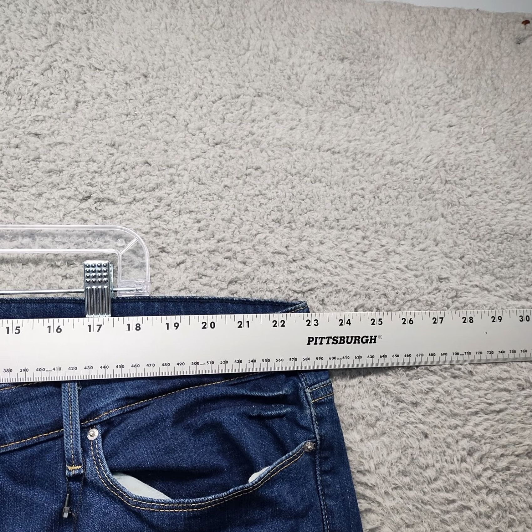 Levi's Levi's Signature Jeans Womens 28W Blue Denim Mid Rise Skinny Leg Jeans Size 28" / US 6 / IT 42 - 3 Thumbnail