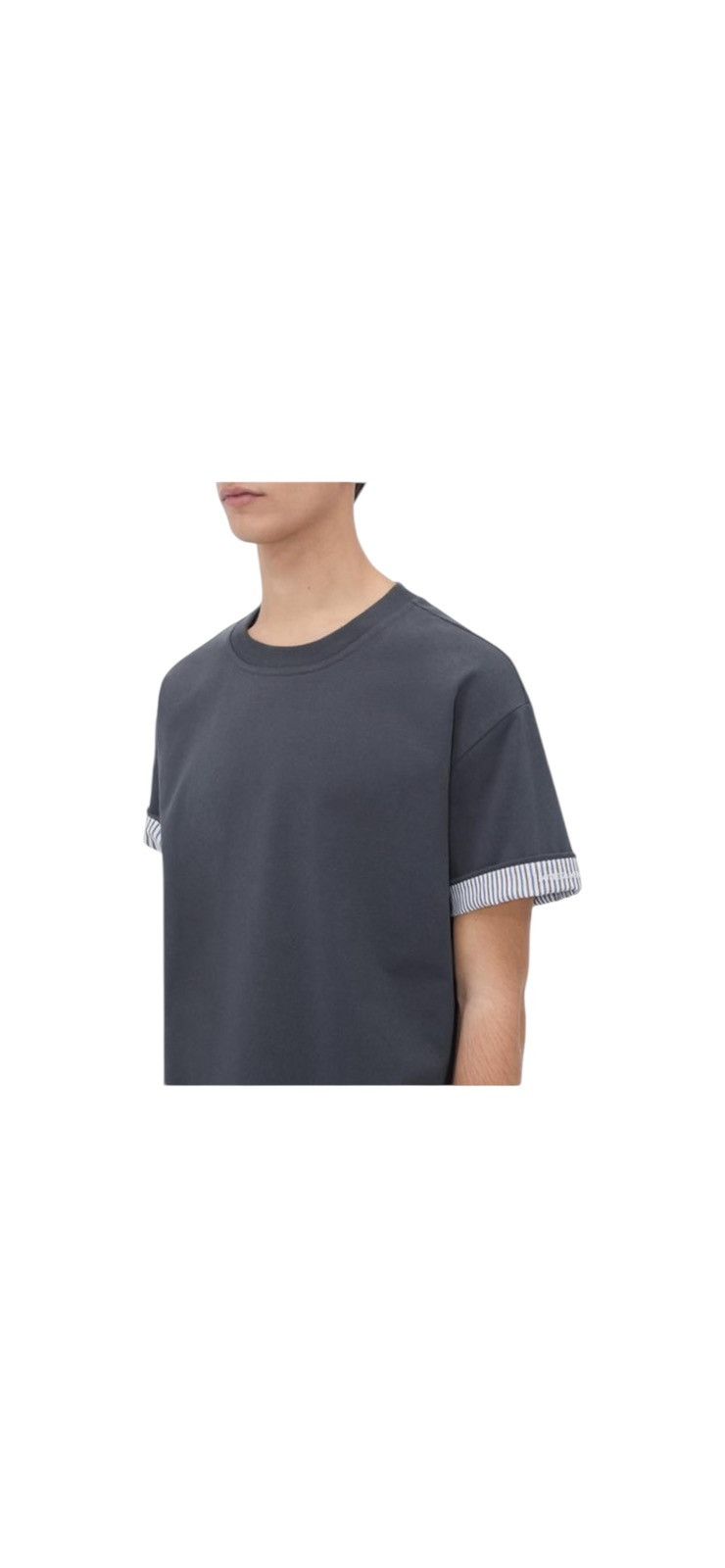 Bottega Veneta BOTTEGA VENETA DOUBLE-LAYER STRIPED COTTON T-SHIRT Size US S / EU 44-46 / 1 - 4 Thumbnail
