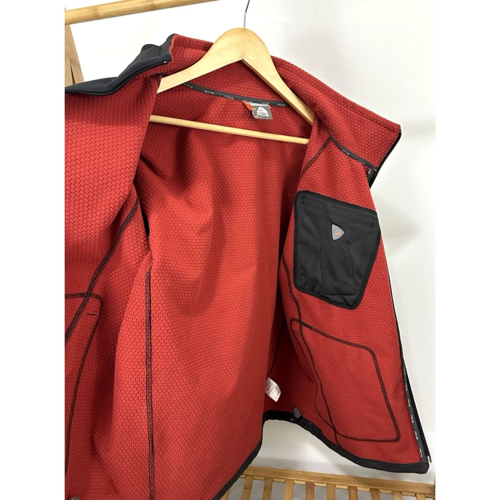 Nike ACG VTG Nike ACG Full Zip Jacket Charcoal Gray XL Men Regular Mapped to Waffle Fleece Lined Outdoorsstyle Size US XL / EU 56 / 4 - 4 Thumbnail