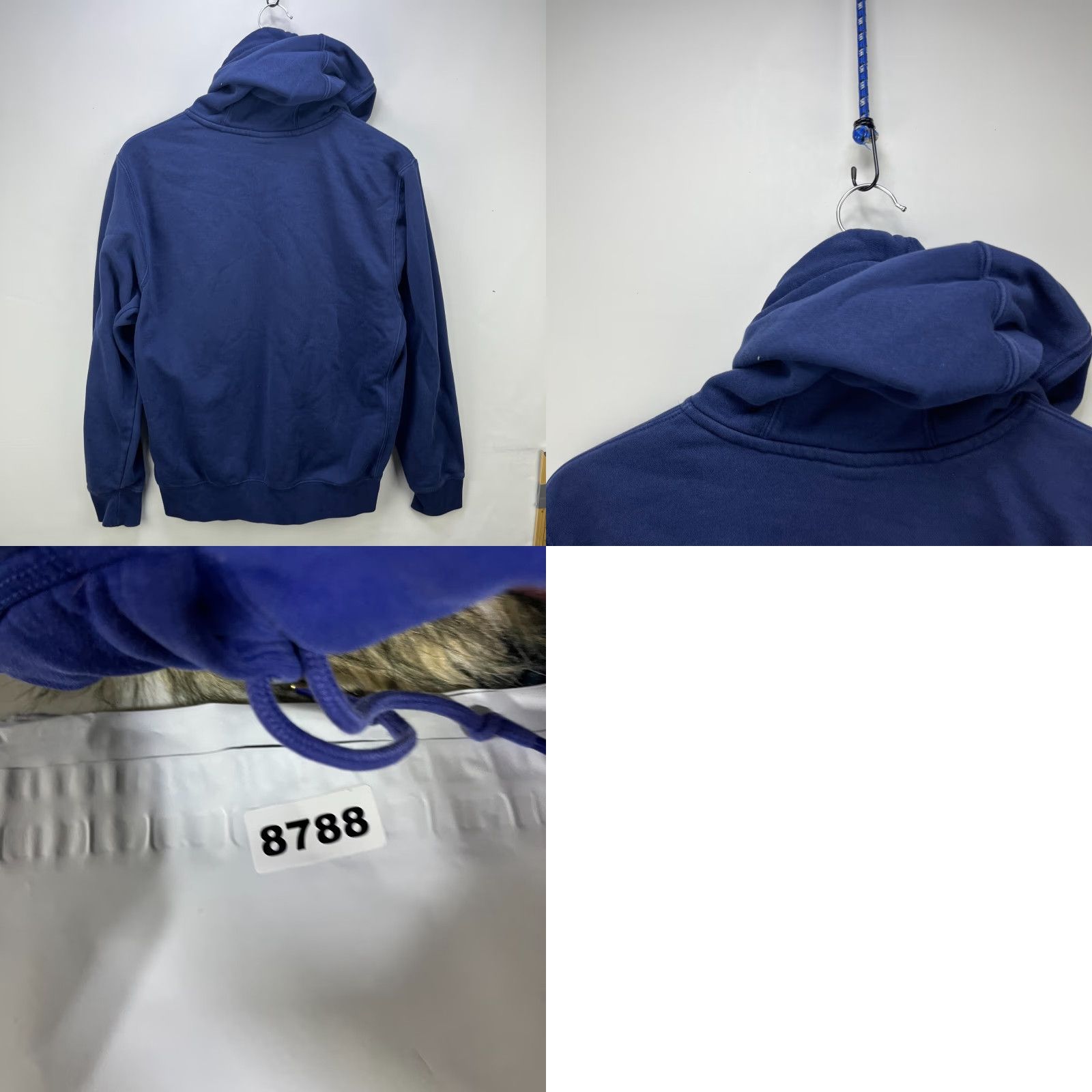 Nike VINTAGE Nike Hoodie S Mens Blue S Pullover Swoosh Y2K Size US S / EU 44-46 / 1 - 8 Thumbnail