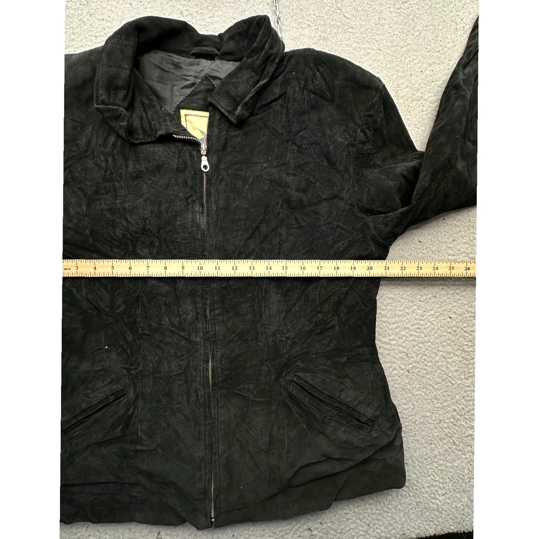 Vintage VINTAGE Middlebrook Park Suede Leather Jacket Mens Large Lined Black Bomber Full Zip Jacket Mens L Size US L / EU 52-54 / 3 - 6 Thumbnail