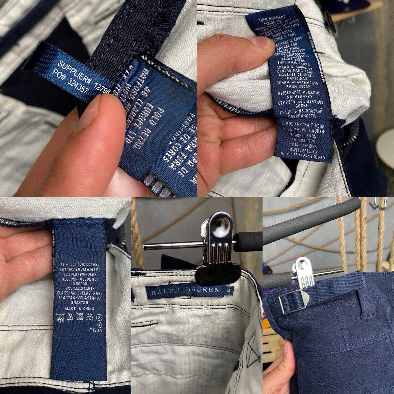 Ralph Lauren Vintage Ralph Lauren Cargo Pants Women Blue Pockets Size 4 Size 27" / US 4 / IT 40 - 24 Thumbnail