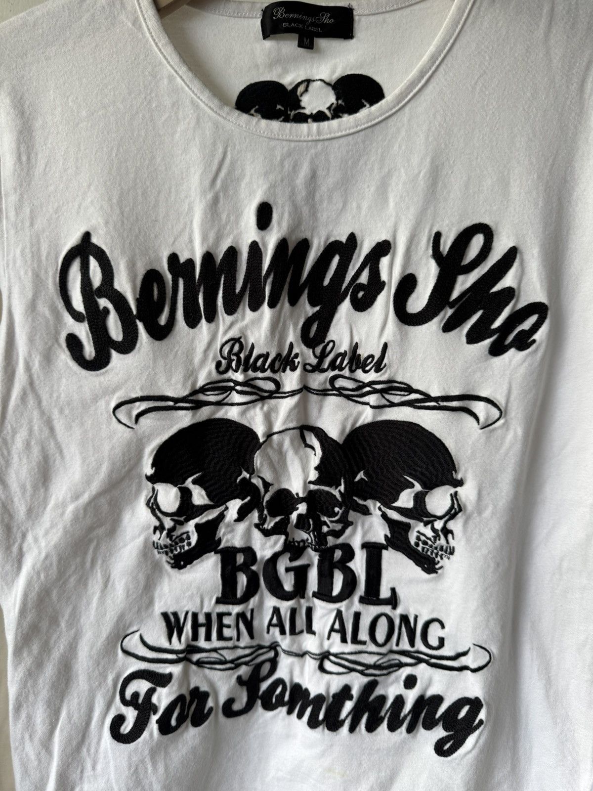 If Six Was Nine 2000s berning sho black label embroidery skull long sleeve Size US M / EU 48-50 / 2 - 3 Thumbnail