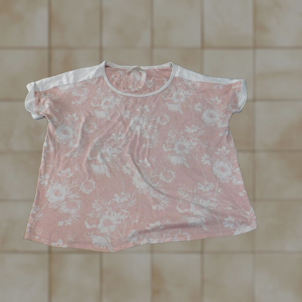 Lucky Brand Lucky Brand Blouse Shirt Women Floral Pink 2XL Polyester Spandex Sleeveless Round Neck Casual Knit Stretch Everyday Cute Womens Vintage No Size XXL / US 16-18 / IT 52-54 - 1 Thumbnail