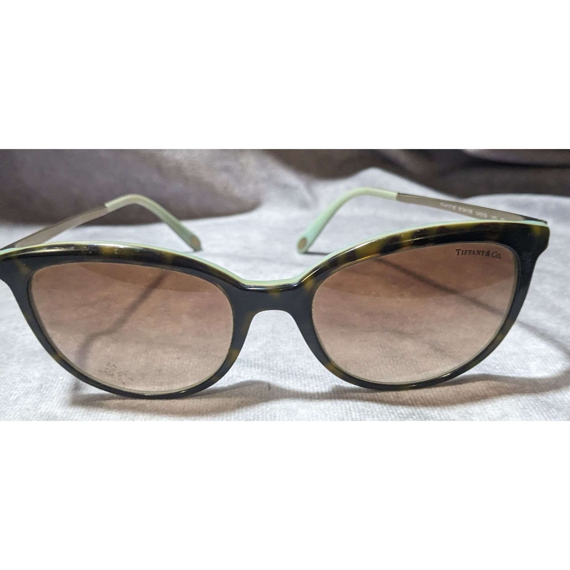 Tiffany & Co. Tiffany & Co Tortoise And Blue Sunglasses Size ONE SIZE - 1 Thumbnail