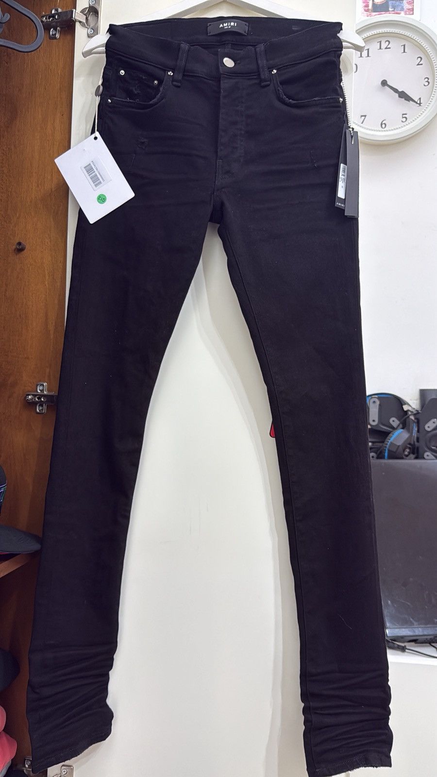 Amiri Amiri black stack jeans Size US 29 - 1 Thumbnail