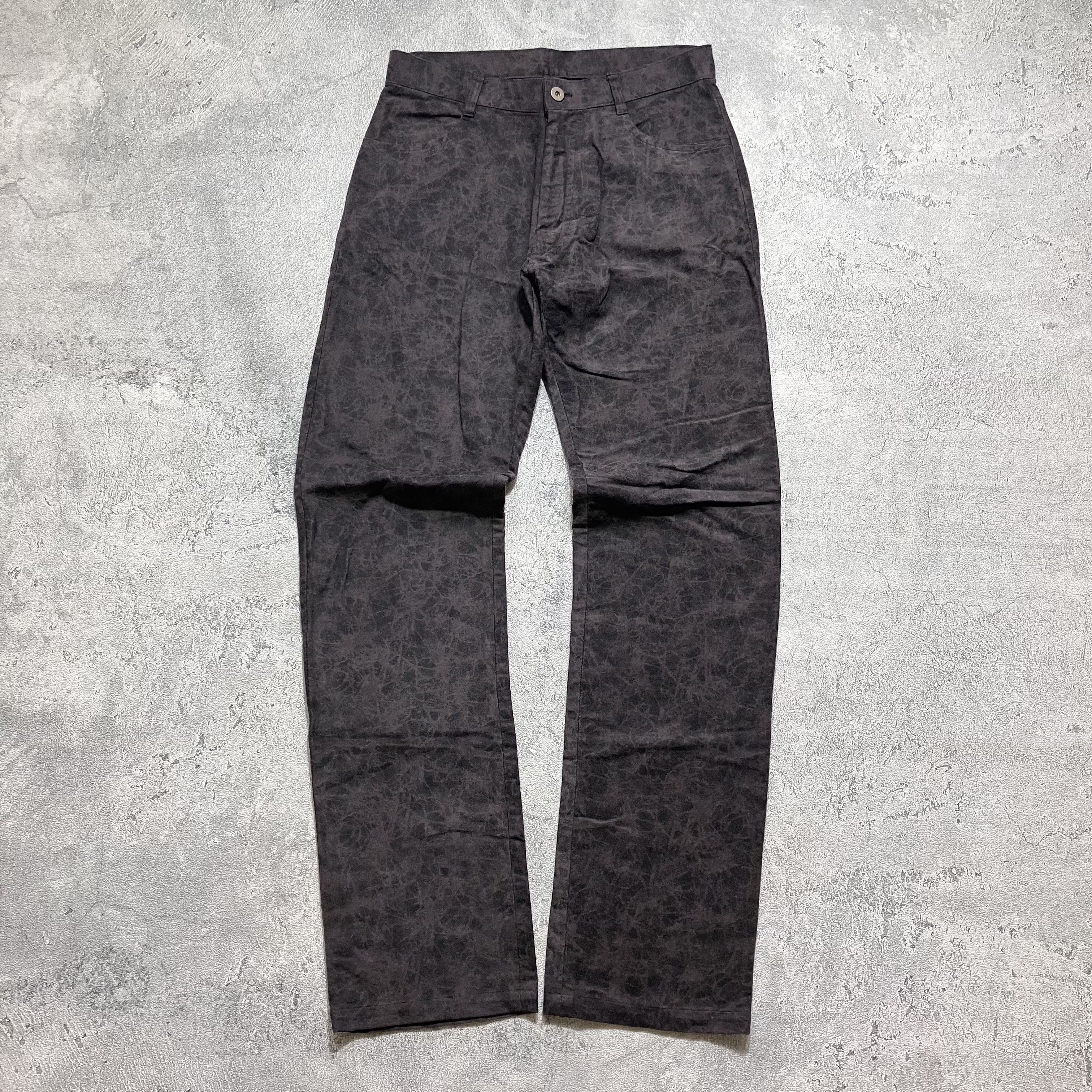 Le Grande Bleu (L.G.B.) Parashuto cracking leather vkei style patterned pants Size US 31 - 1 Thumbnail