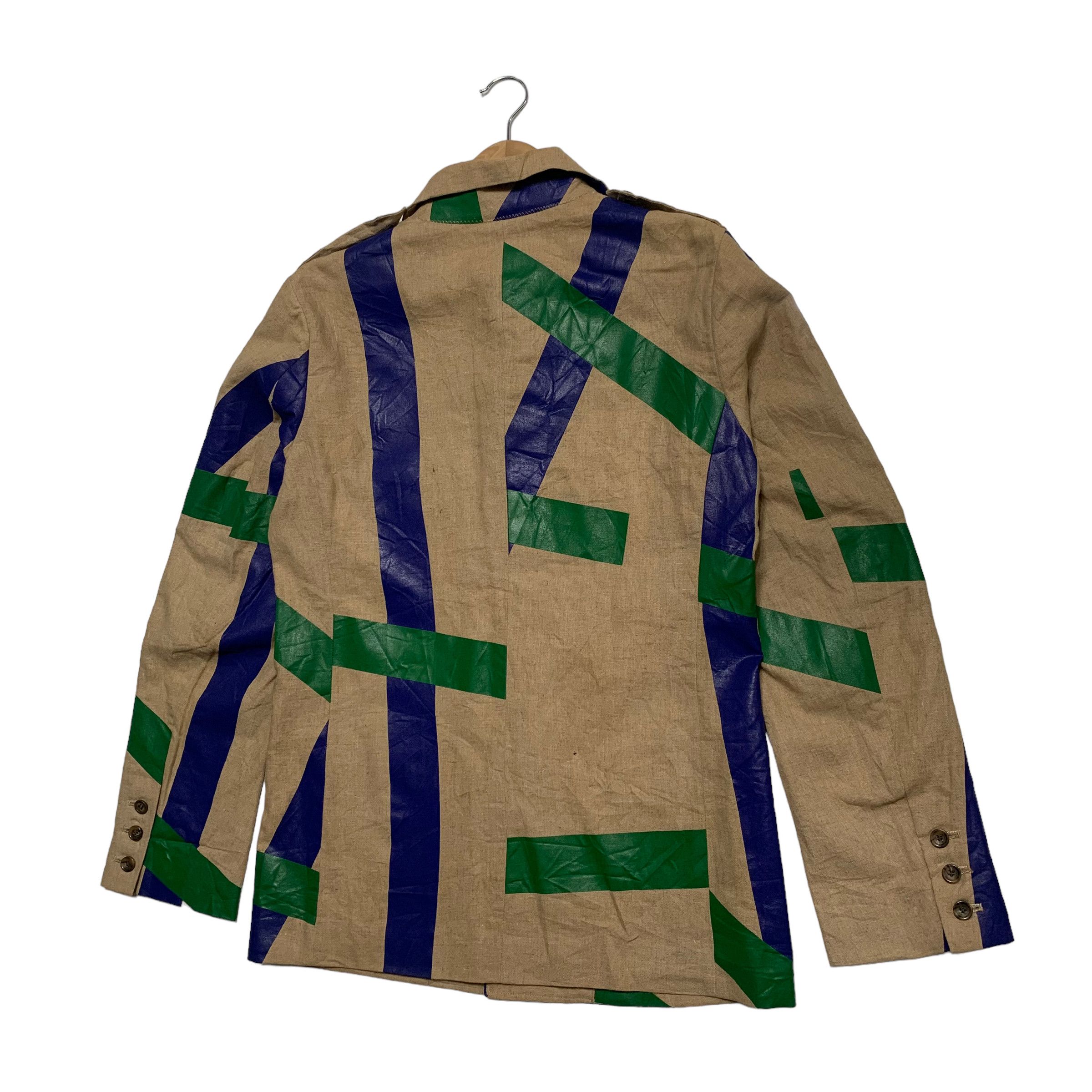Masaki Matsushima Vintage 90s Masaki Matsushima Duct-Tape Style Jacket Size US M / EU 48-50 / 2 - 6 Thumbnail