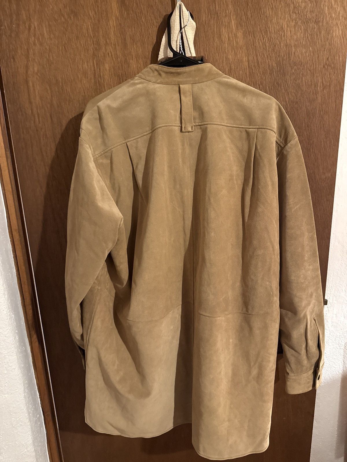 Acne Studios Acne Studios Suede Leather Shirt Coat Beige Size 44 Size US S / EU 44-46 / 1 - 2 Thumbnail