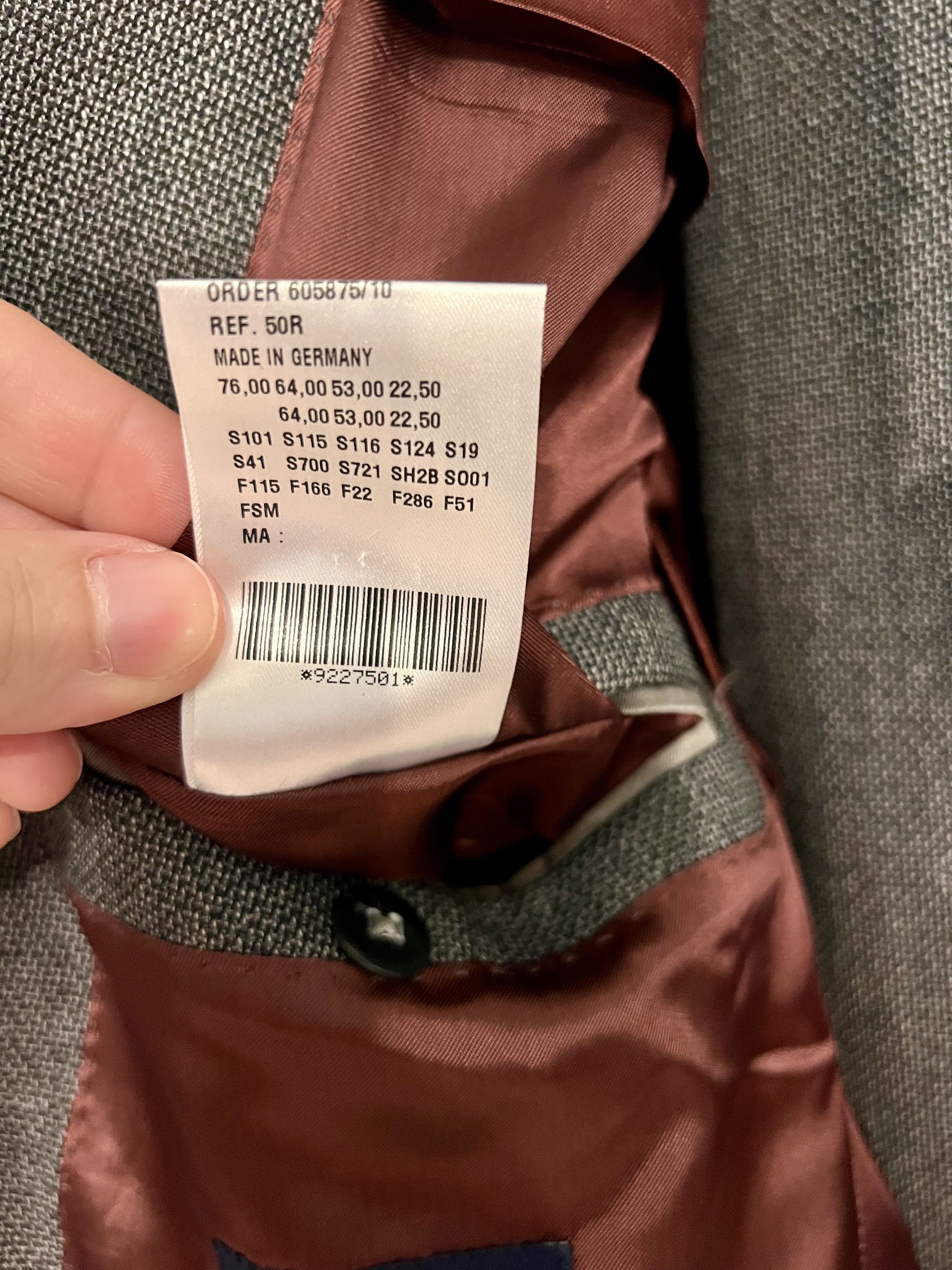 SCABAL Scabal Bespoke made in Germany wool suit Size 50R - 6 Thumbnail