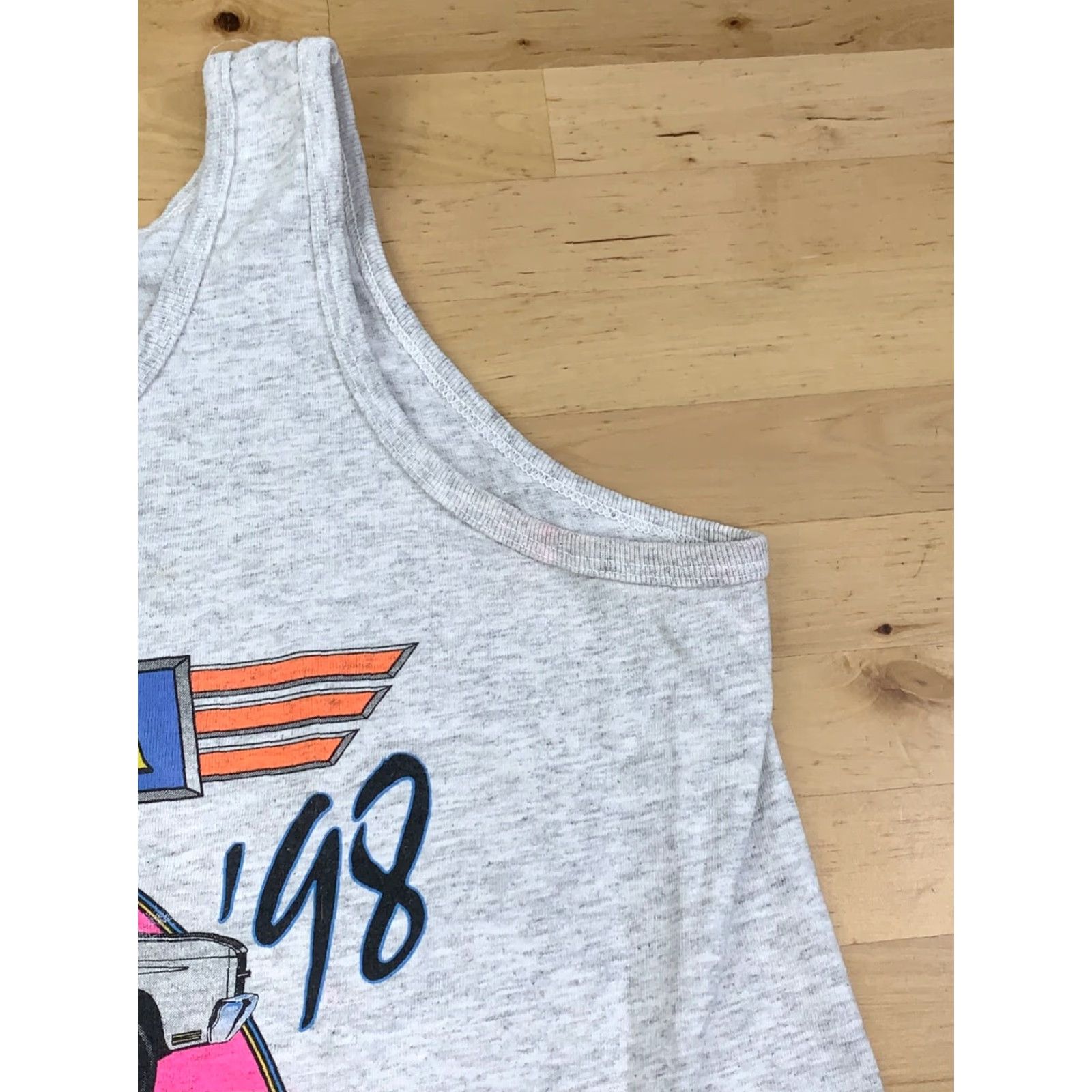 Anvil VINTAGE 1998 Ursa Car Show Tank Top Women L Gray Muscle Car Outlaw Tee 90s 11185 Size L / US 10 / IT 46 - 4 Thumbnail