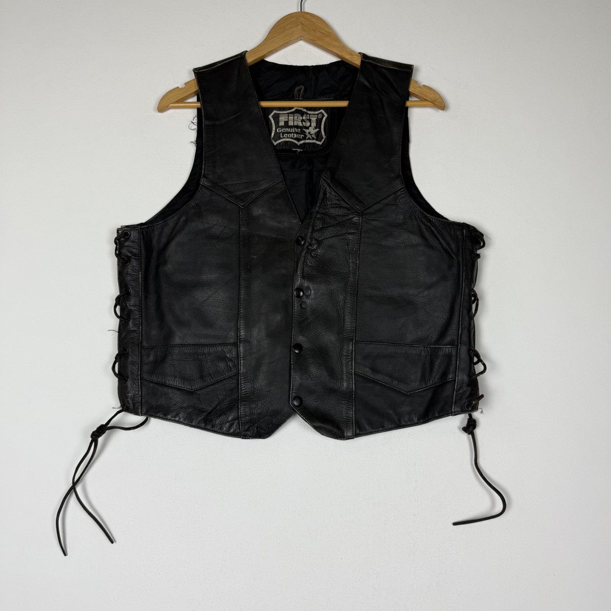 Genuine Leather First Genuine Leather Bondage Vest Size US M / EU 48-50 / 2 - 1 Thumbnail