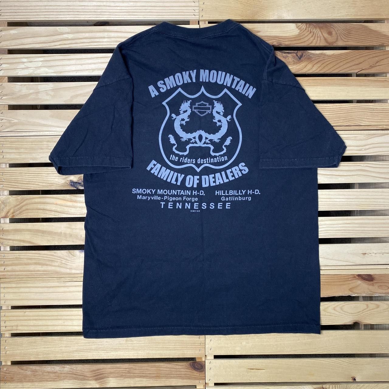 Harley Davidson Harley Davidson Tennessee 2011 Black Biker Tee Size Large Size US L / EU 52-54 / 3 - 2 Thumbnail