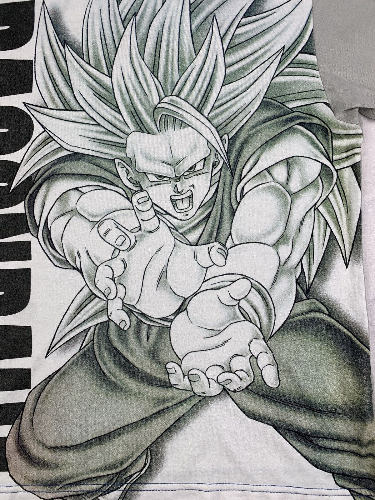 Anime 2000s Dragon Ball Z Big Goku Kamehameha Graphic Baby Tee Size M / US 6-8 / IT 42-44 - 4 Thumbnail