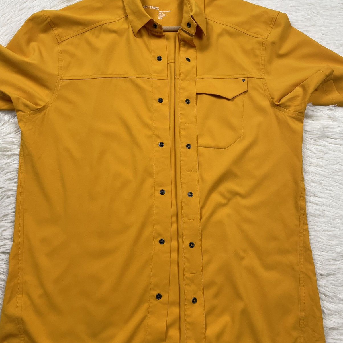 Arc'teryx Arcteryx Skyline Dark Yellow Ochre Short Sleeves Shirt Size US M / EU 48-50 / 2 - 5 Thumbnail