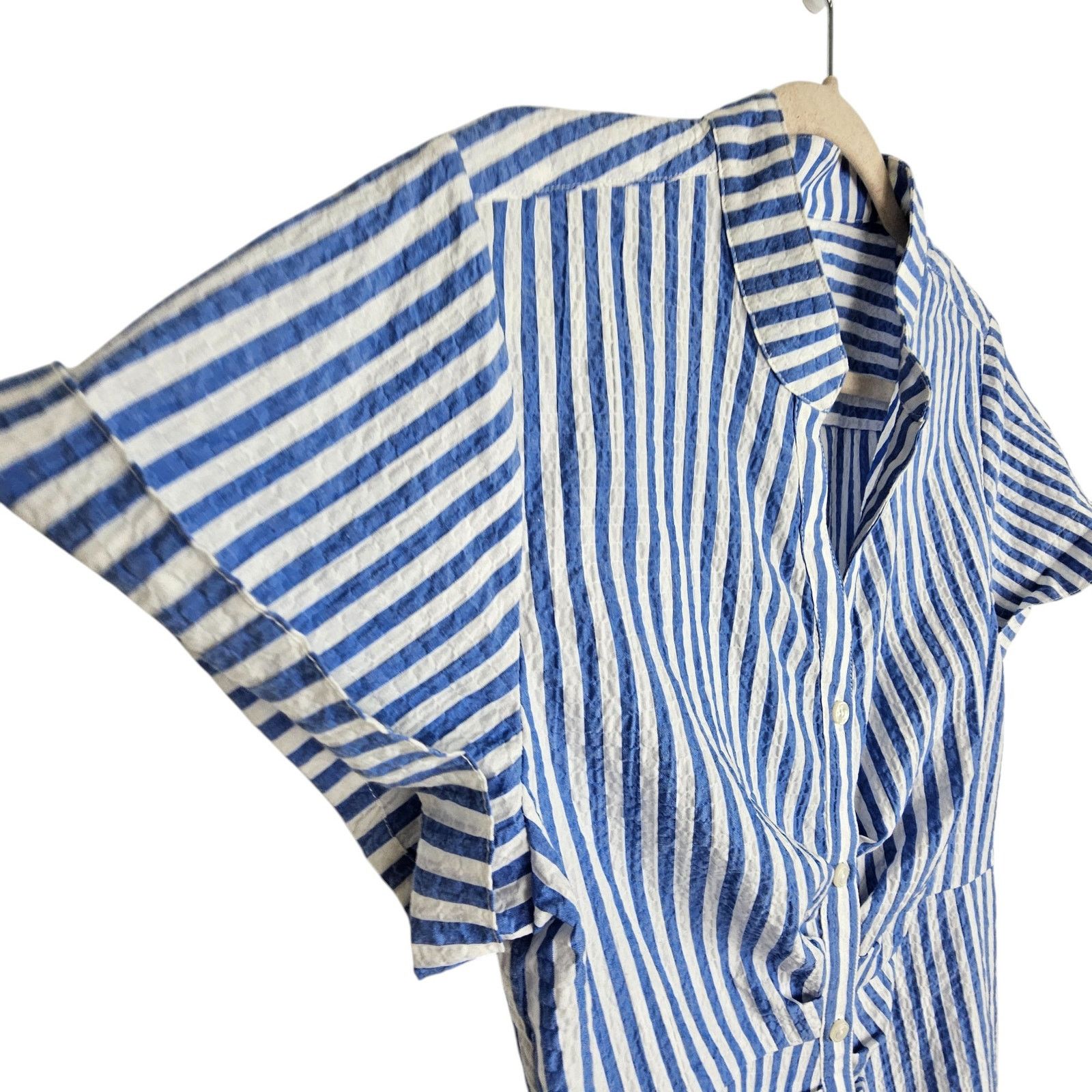 UNTUCKit UNTUCKit Womens Cybil Striped Shirt Dress 8 Classic Career Size M / US 6-8 / IT 42-44 - 5 Thumbnail