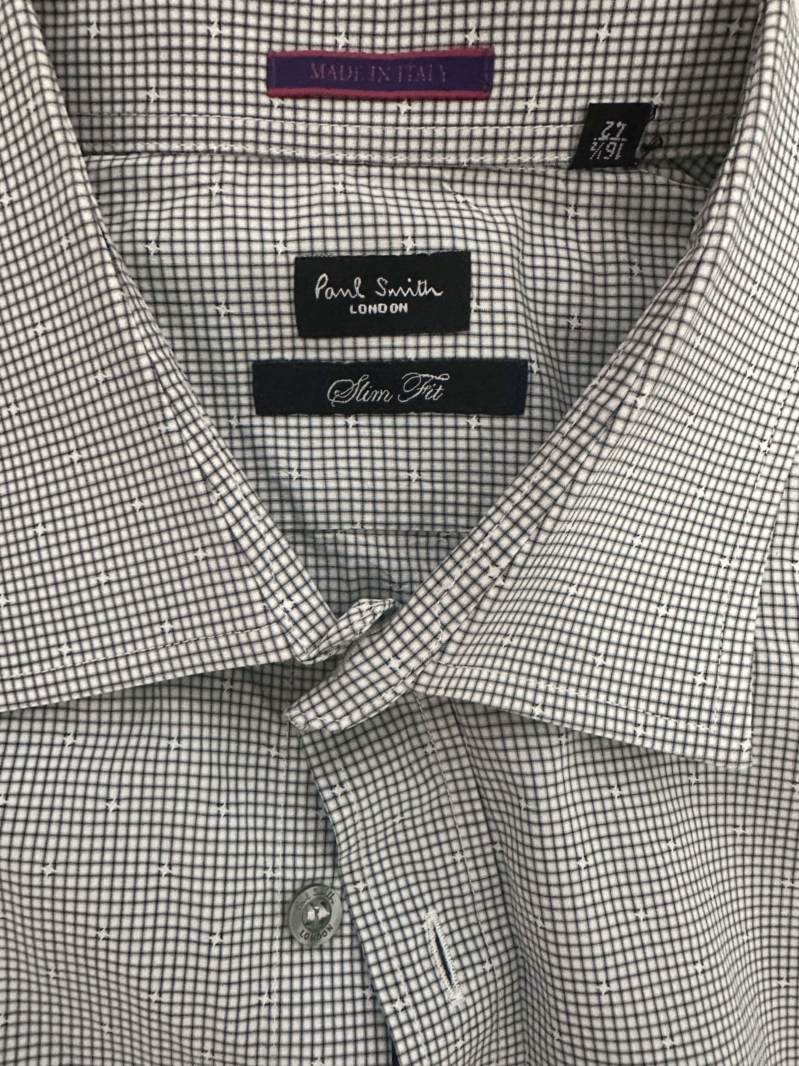 Paul Smith Grid Optical Illusion Shirt (16.5/42) Size US L / EU 52-54 / 3 - 4 Thumbnail