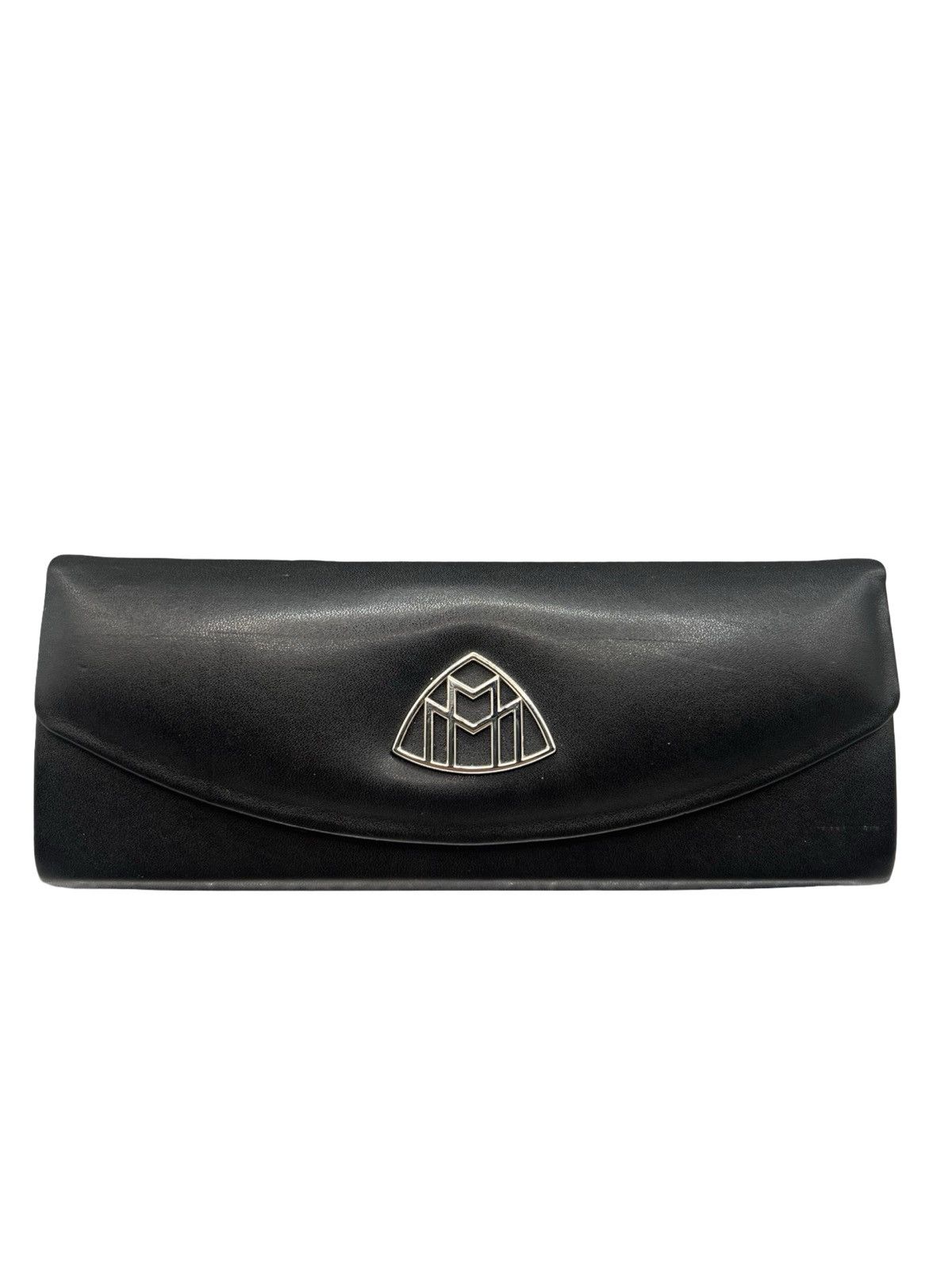 MAYBACH Eyewear Maybach Sunglasses Case – Black Leather with Signature Logo Size ONE SIZE - 1 Thumbnail