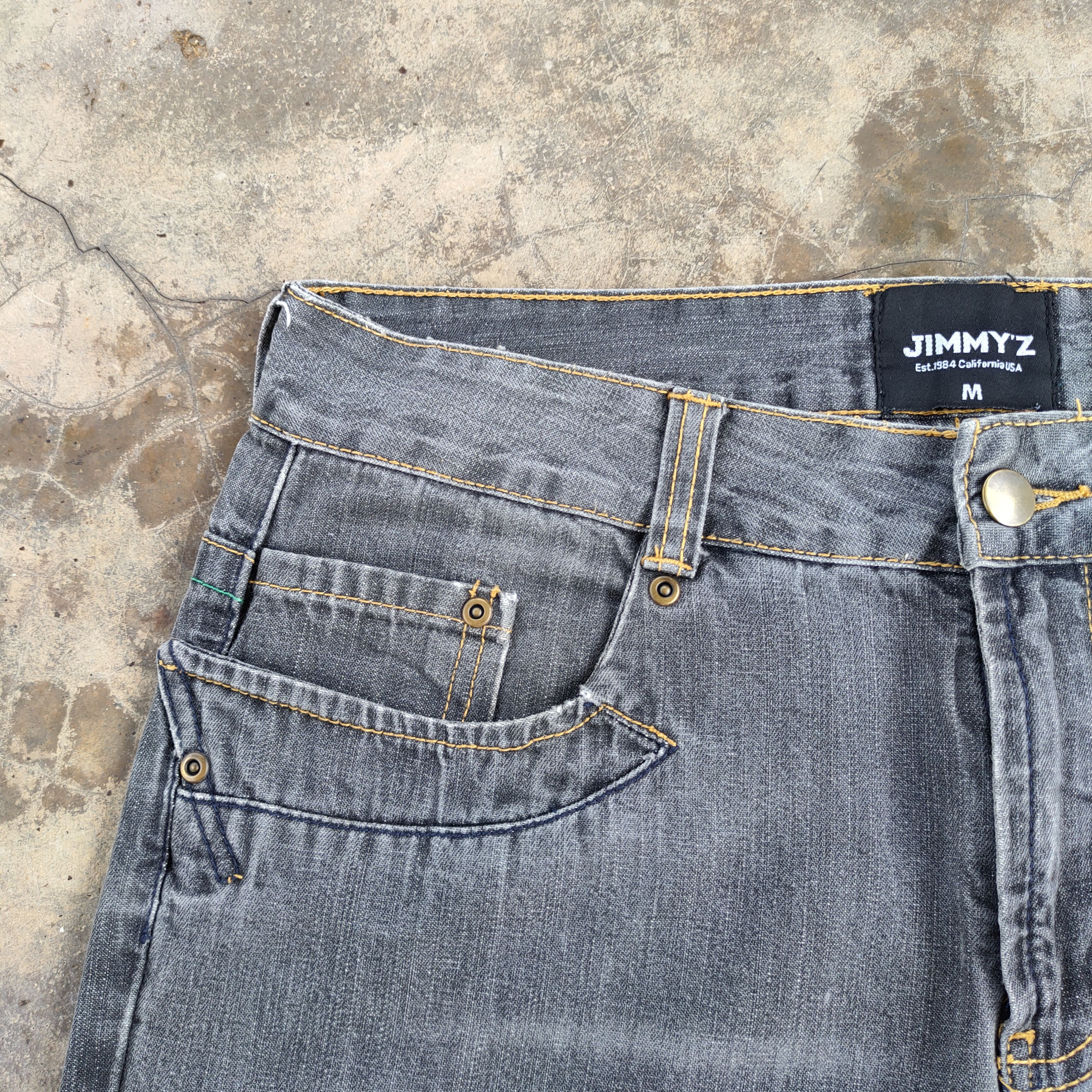 Jimmy Taverniti W32 VINTAGE JIMMY'Z FADED BLACK JEANS DENIM PANTS Size US 32 / EU 48 - 6 Thumbnail