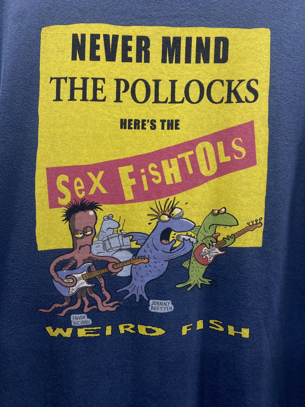 Band Tees × Vintage Vintage 00s SEX FISHTOLS NEVER MIND THE POLLOCKS TOUR TSHIRT Size US XL / EU 56 / 4 - 13 Thumbnail