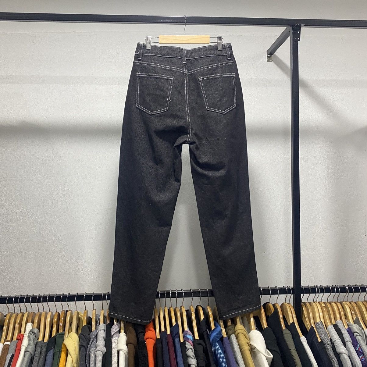 Japanese Brand × Other CRAZYY☠️ Dazy Loose Baggy Denim Pants like Issey Miyake Size US 29 - 3 Thumbnail
