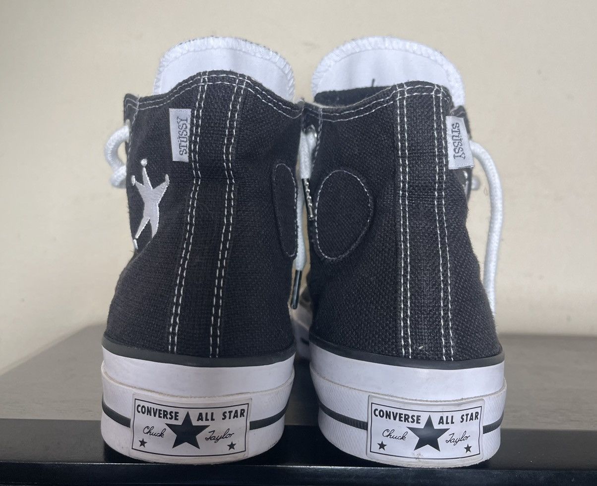 Converse × Stussy Stussy x Converse Chuck 70 High ‘Black’ Sneakers Size 7.5 Size US 7.5 / EU 40-41 - 6 Thumbnail