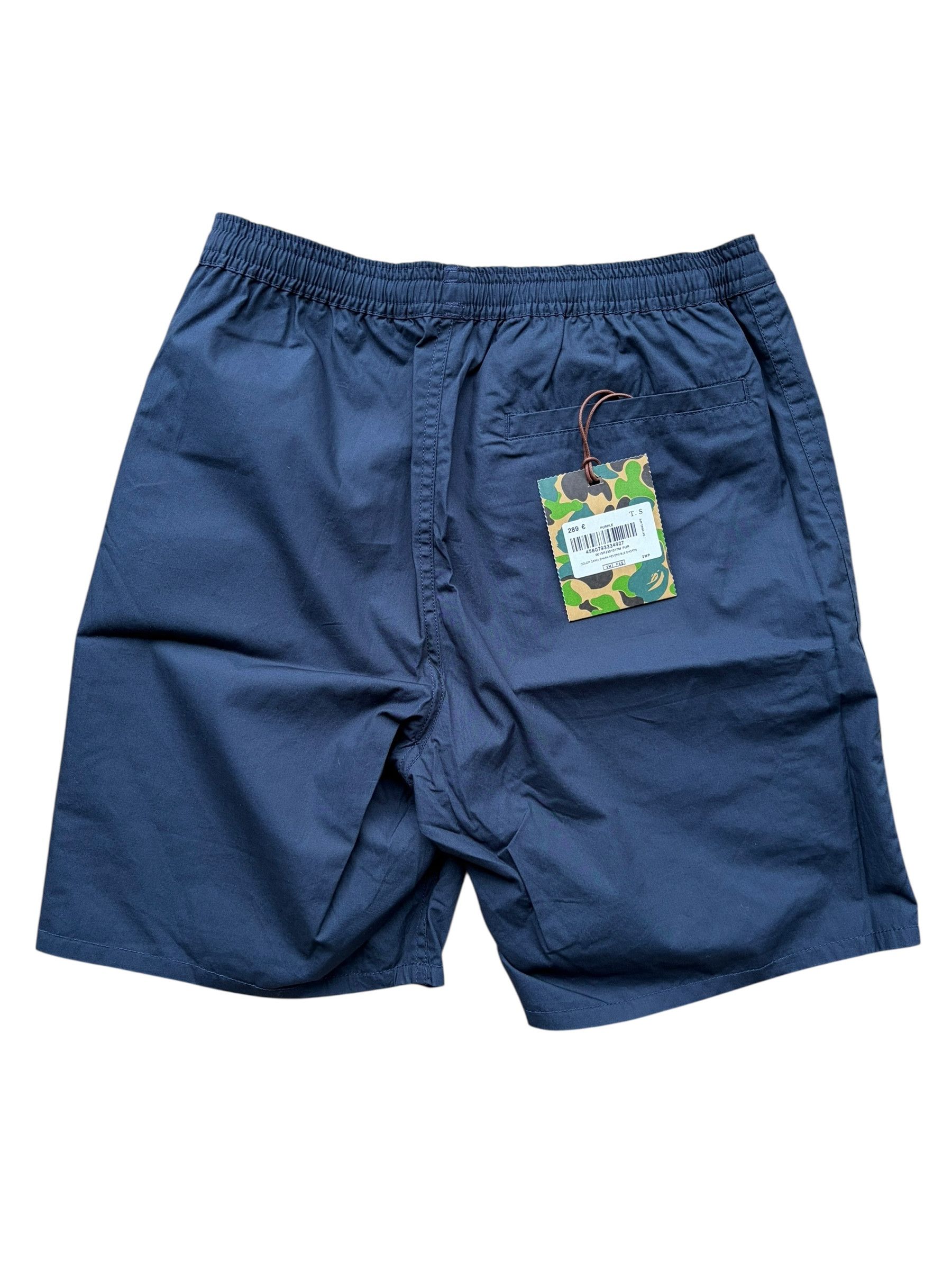 Bape Bape Purple Camo Navy Shark Reversible Shorts Size US 30 / EU 46 - 4 Thumbnail