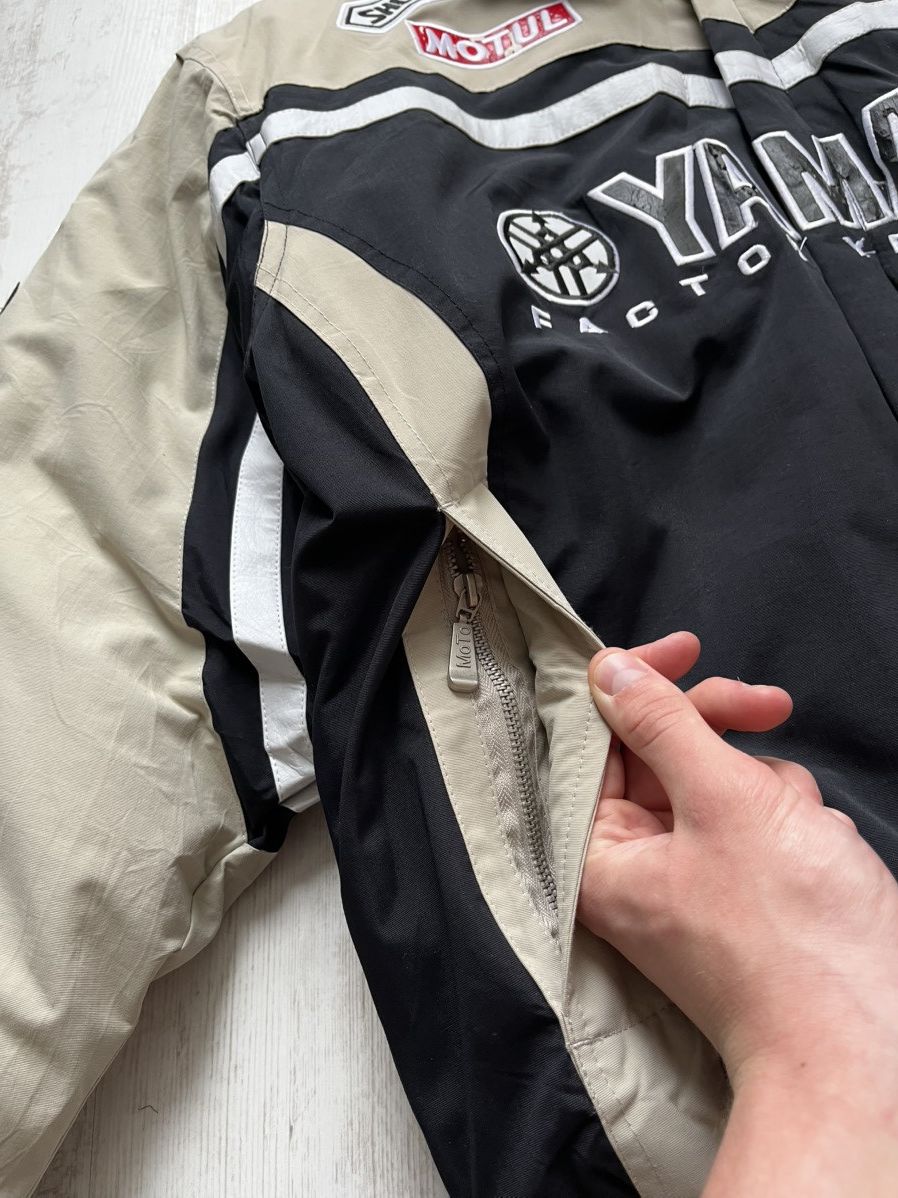 Yamaha Vintage Yamaha Racing Jacket MotoGP Style Beige Black 90s Size US XL / EU 56 / 4 - 10 Thumbnail