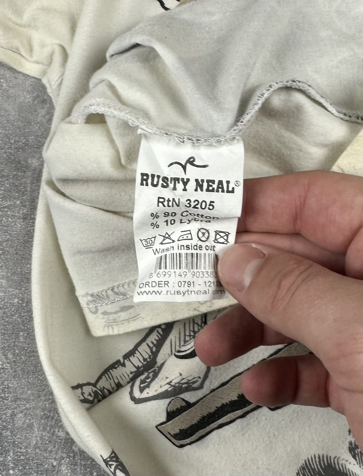Rusty Rusty Neal Overprint Logo Y2K T-Shirt Size US XL / EU 56 / 4 - 10 Thumbnail