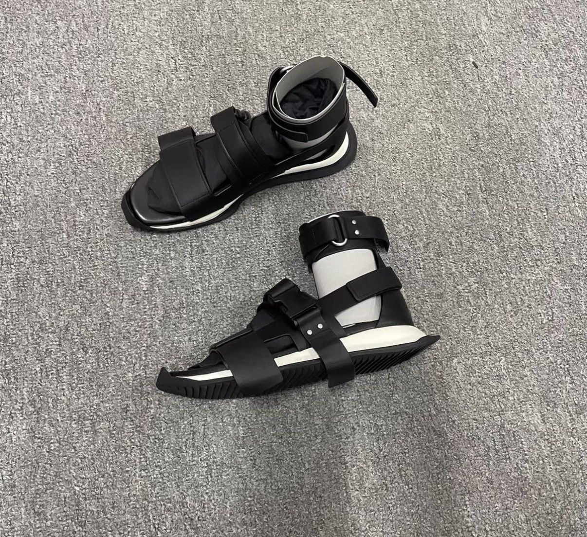 Rick Owens Rick Owens Black Sandals J41 Size US 8.5 / EU 41-42 - 3 Thumbnail