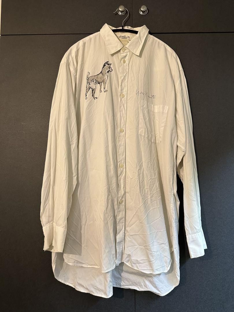 Yohji Yamamoto Yohji Yamamoto 1990S/S Dog Series Logo Shirt Size US M / EU 48-50 / 2 - 1 Thumbnail