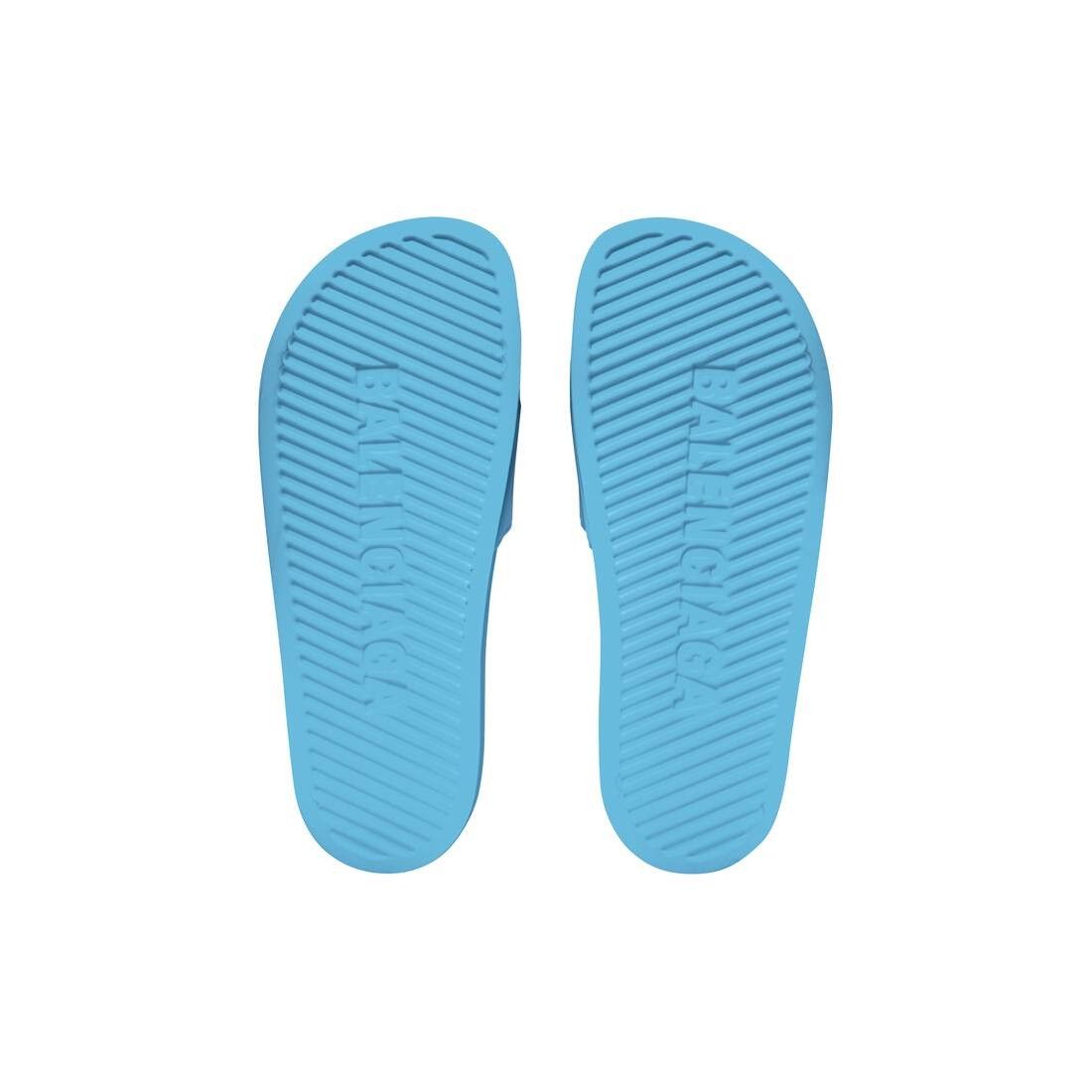 Balenciaga o1la1rc1a0725 Pool Slide Sandals in Blue Size US 5 / IT 35 - 6 Thumbnail