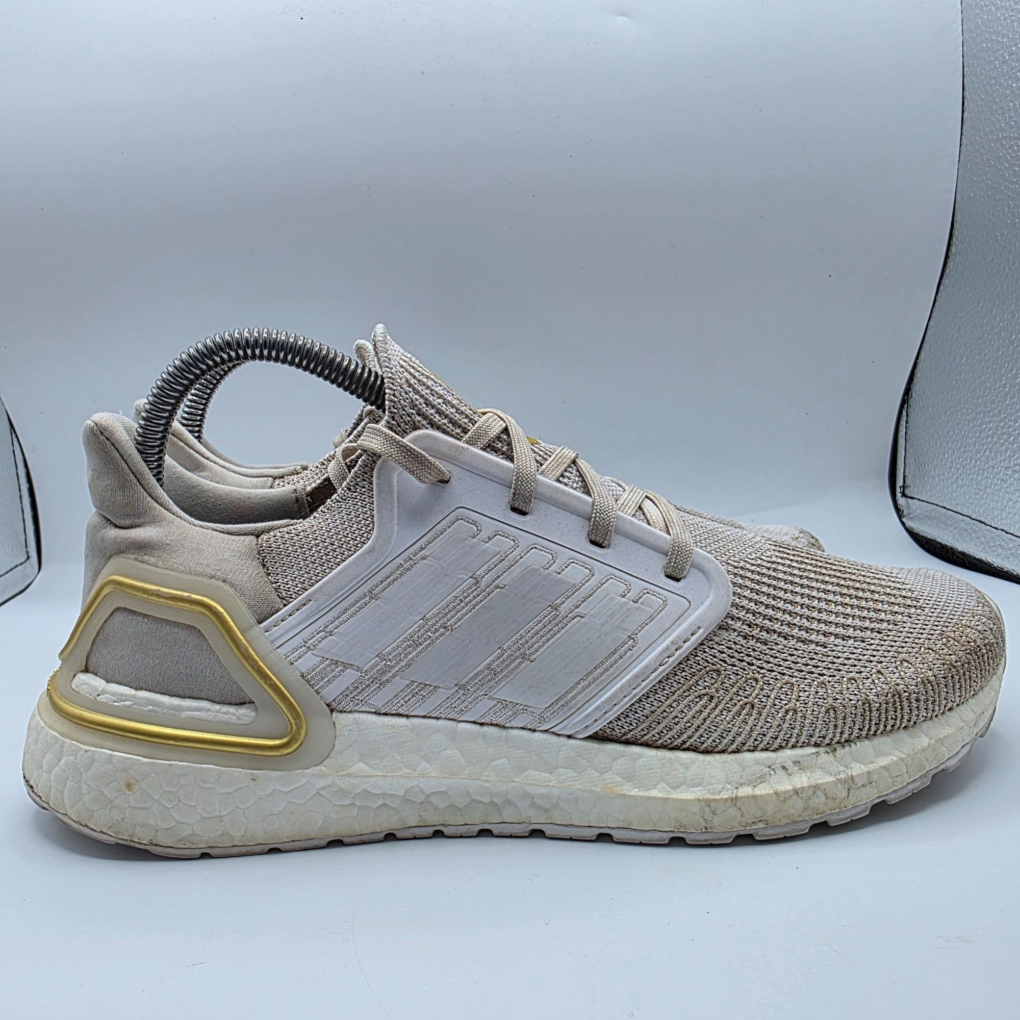 Adidas Adidas Ultraboost 20 Womens size 8 White Gold Athletic Shoes Size US 8 / IT 38 - 12 Thumbnail